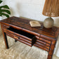 Vintage Bamboo Hall Table