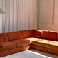 Rust Corduroy Vintage Modular Sofa