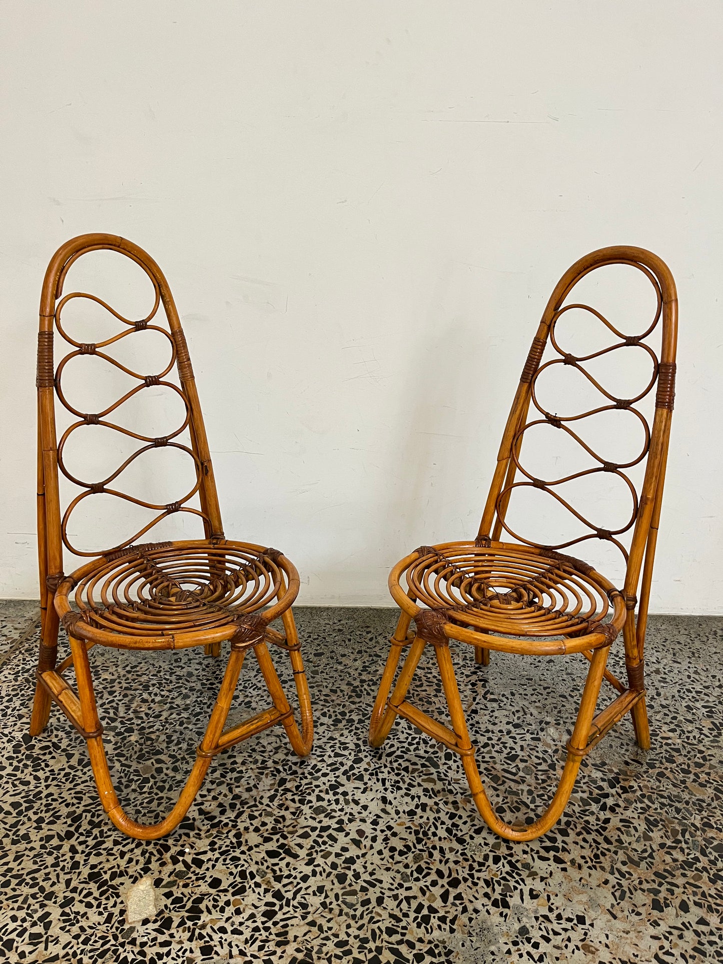 Italian 1960’s Bamboo Chair - One Available