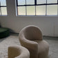 Vladimir Kagan-Style Swivel Chair in Wool Boucle - Two Available