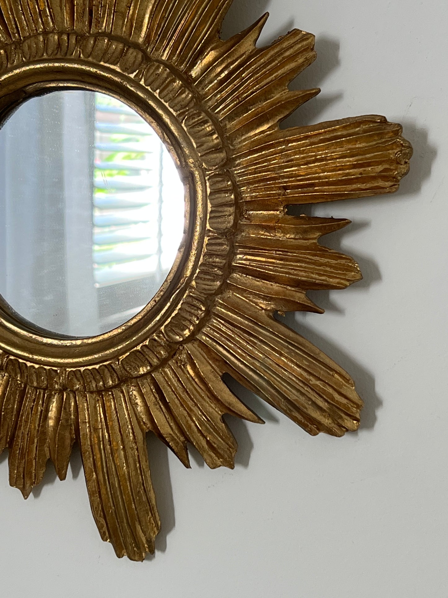 X Vintage Italian Sunburst Mirror
