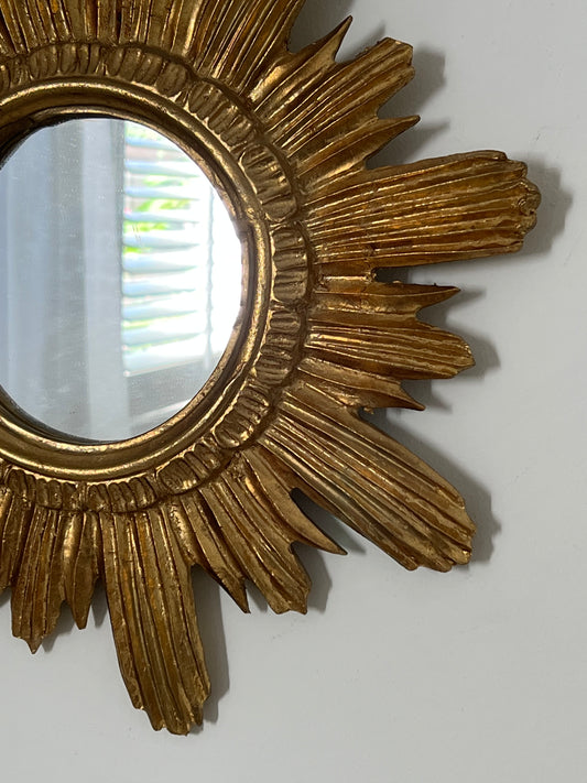 X Vintage Italian Sunburst Mirror