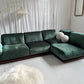 - Low Green Velvet Modular Sofa Set