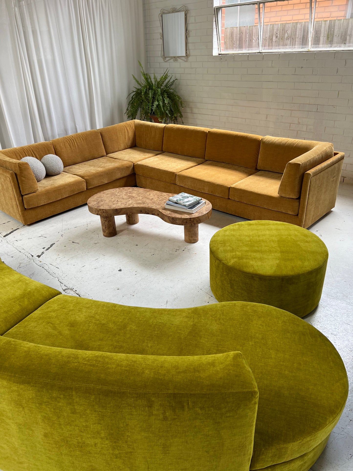 - Bespoke Mustard Modular Sofa Set