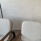 Classic Cane Pretzel Chair in Boucle - Two Available