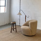 Sculptural Wool Boucle Swivel Chair by Design Warehouse