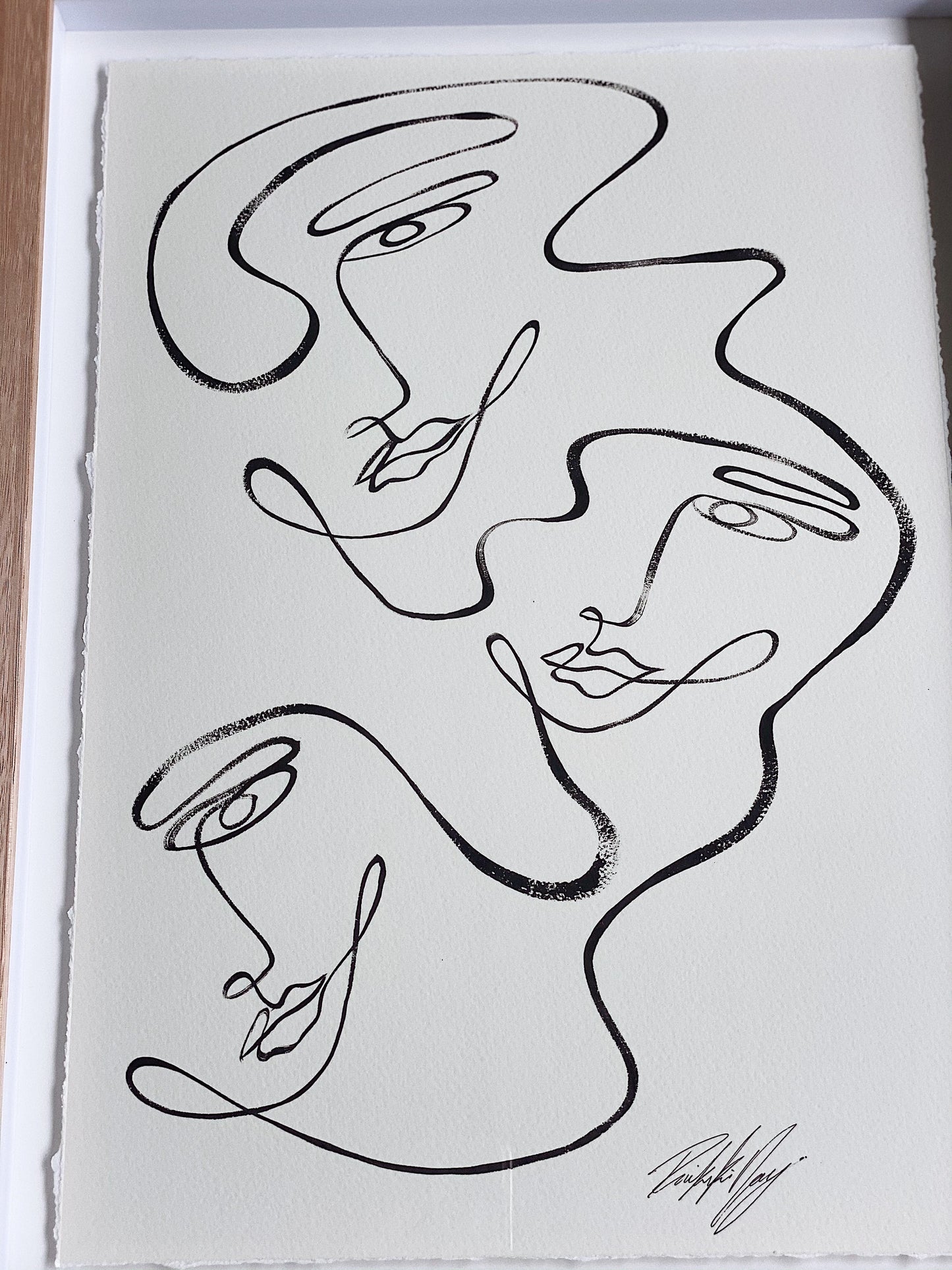 “Three of us” By Rikki Day ~ Float framed in Tasmanian Oak, limited edition