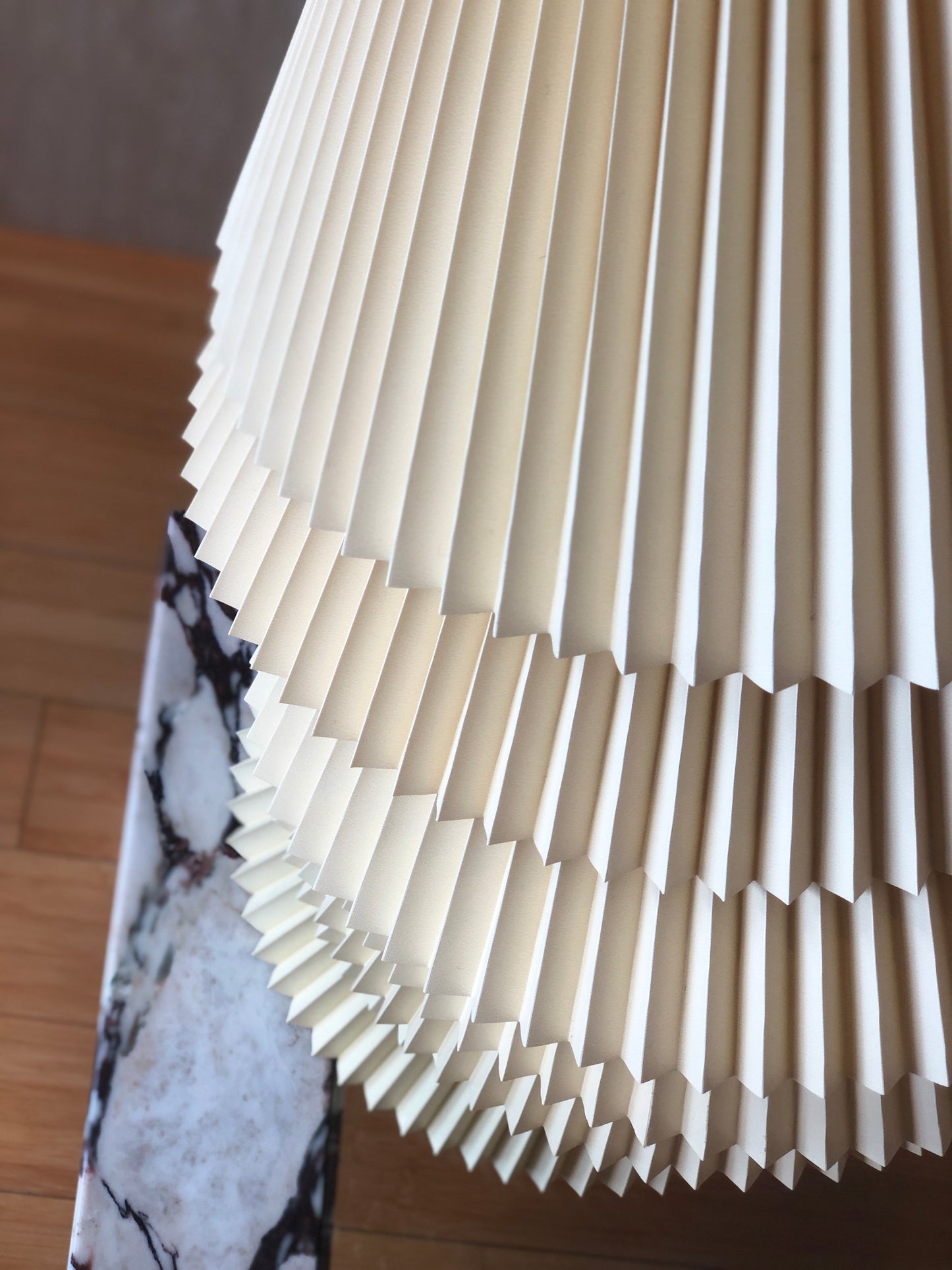 Pleated Italian lamp shades