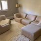 Featherston Numero VII Modular Sofa Reupholstered in Soft Wool