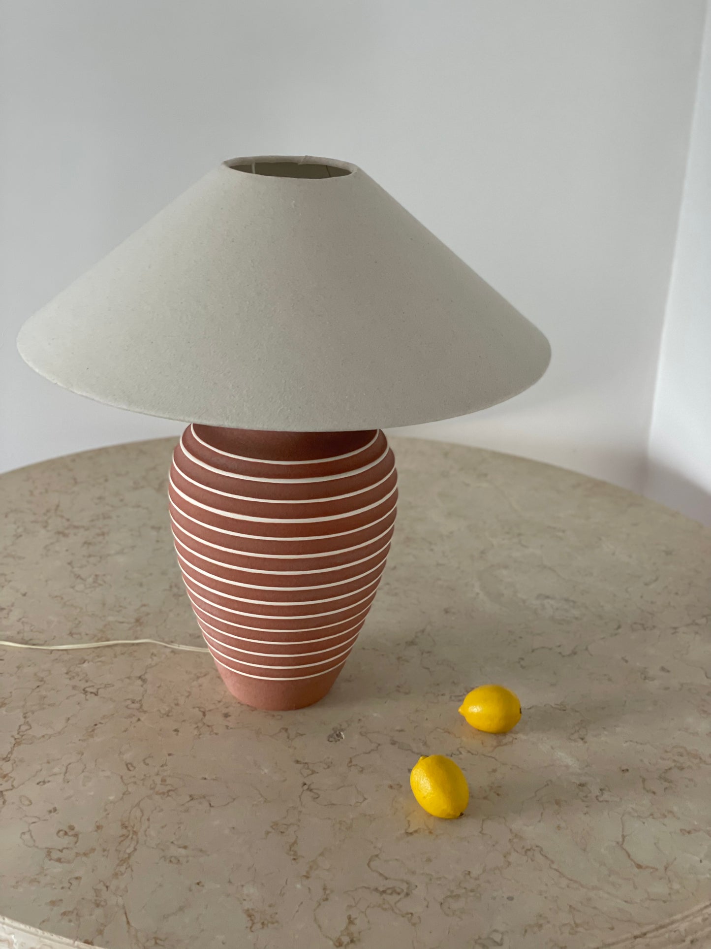 Large Terracotta Lamp