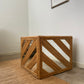 Cane Cube Side Table