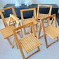 Italian Aldo Jacober “Trieste”folding chairs