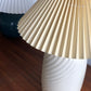 Swirl Lolly Lamp with Cream Pleated Shade
