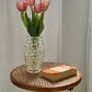 - Vintage Bentwood Rattan Side Table