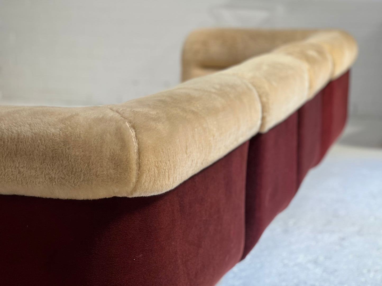 - Vintage VandeRoza Furry Five Piece Modular Sofa - One Set Available