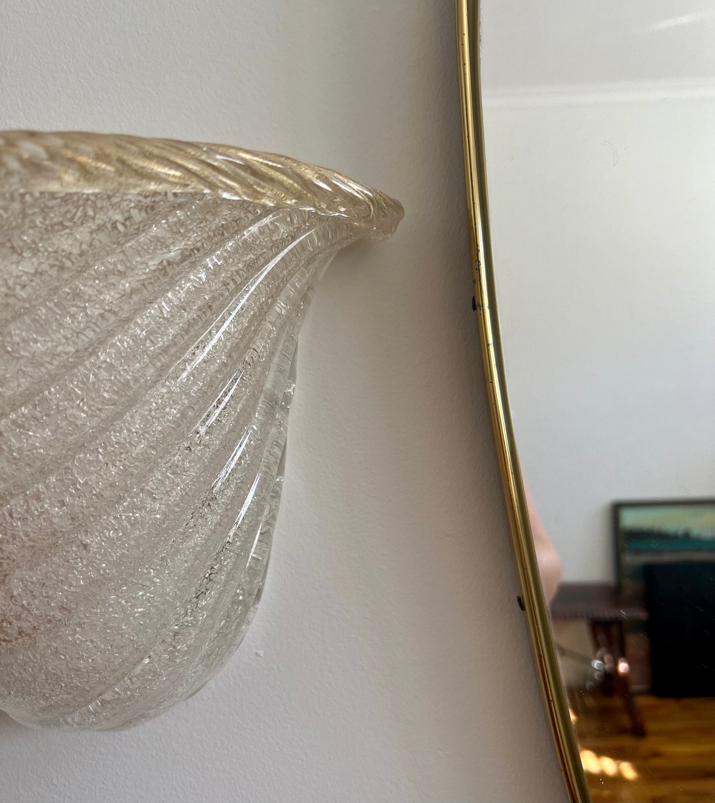 - Vintage Murano ‘Shell’ Sconce, Italy