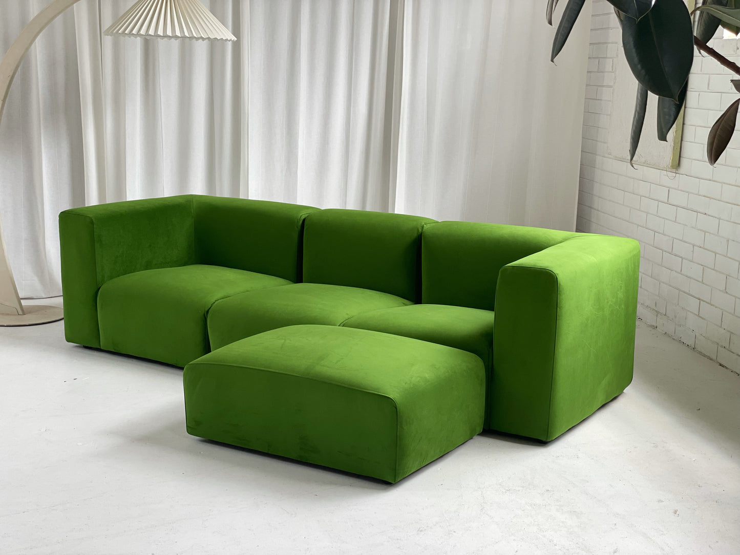 Mohair Velvet Modular Sofa