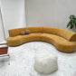 = Bespoke Mustard Curved Sofa Set