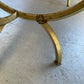 Marble Coffee Table with Brass Base
