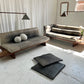 - Custom Italian Vintage Leather Sofa Set