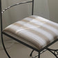 Six Refurbished Vintage French Iron Dining Chairs (Set)