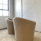 Vladimir Kagan-Style Swivel Chair in Wool Boucle - Two Available