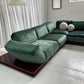 - Low Green Velvet Modular Sofa Set