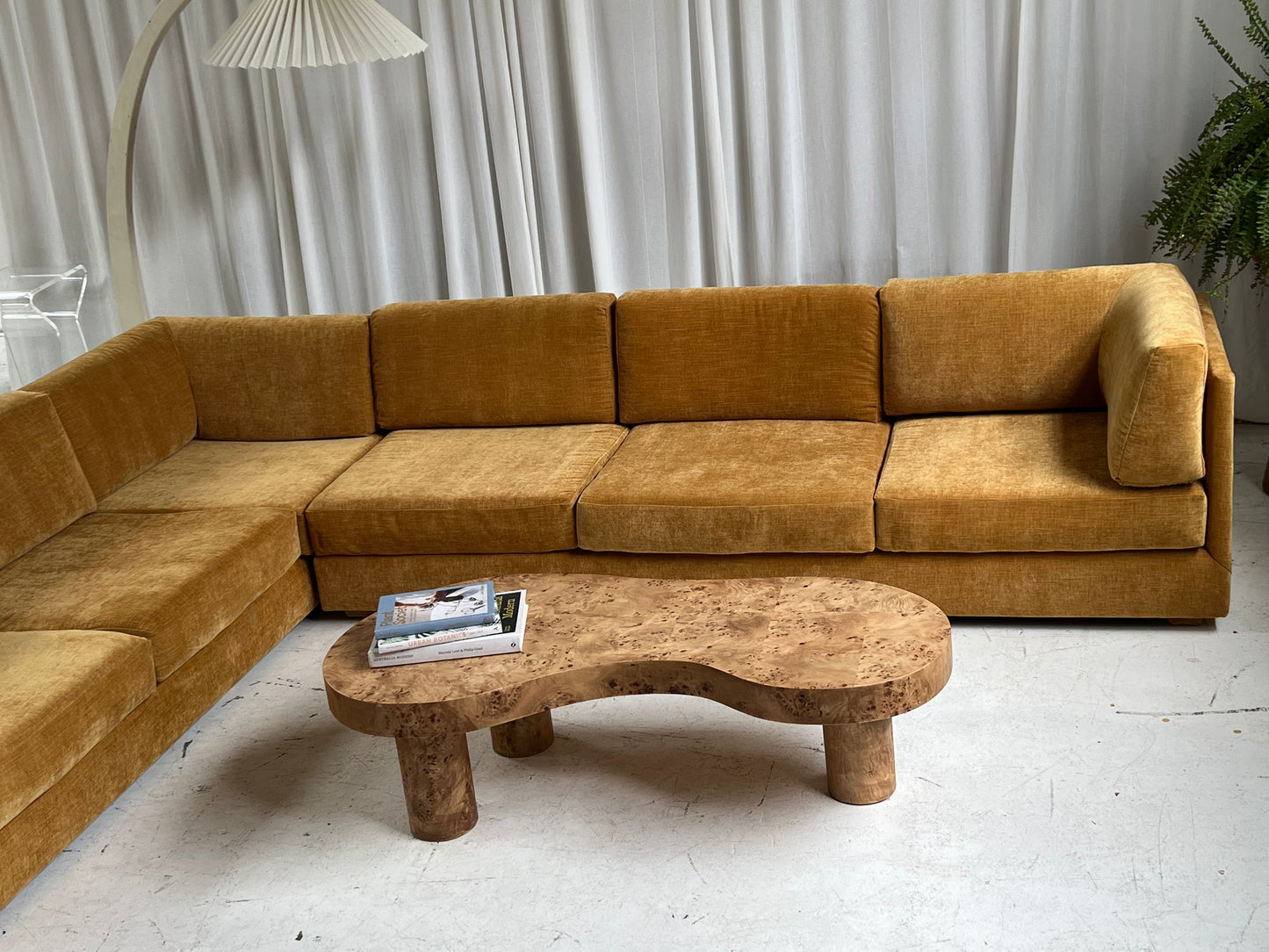 - Bespoke Mustard Modular Sofa Set
