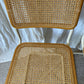 Set of 6 Cesca style rattan dining chairs