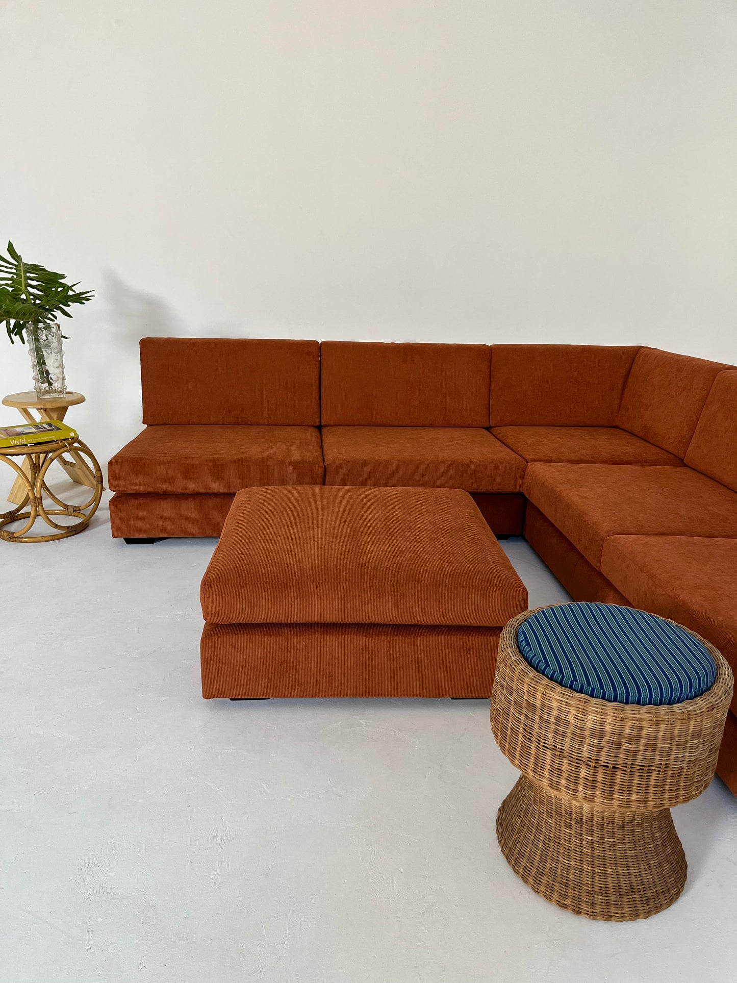 - Vintage Custom Modular Cord Sofa