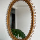 Vintage Italian Bamboo Mirror by Bonacina