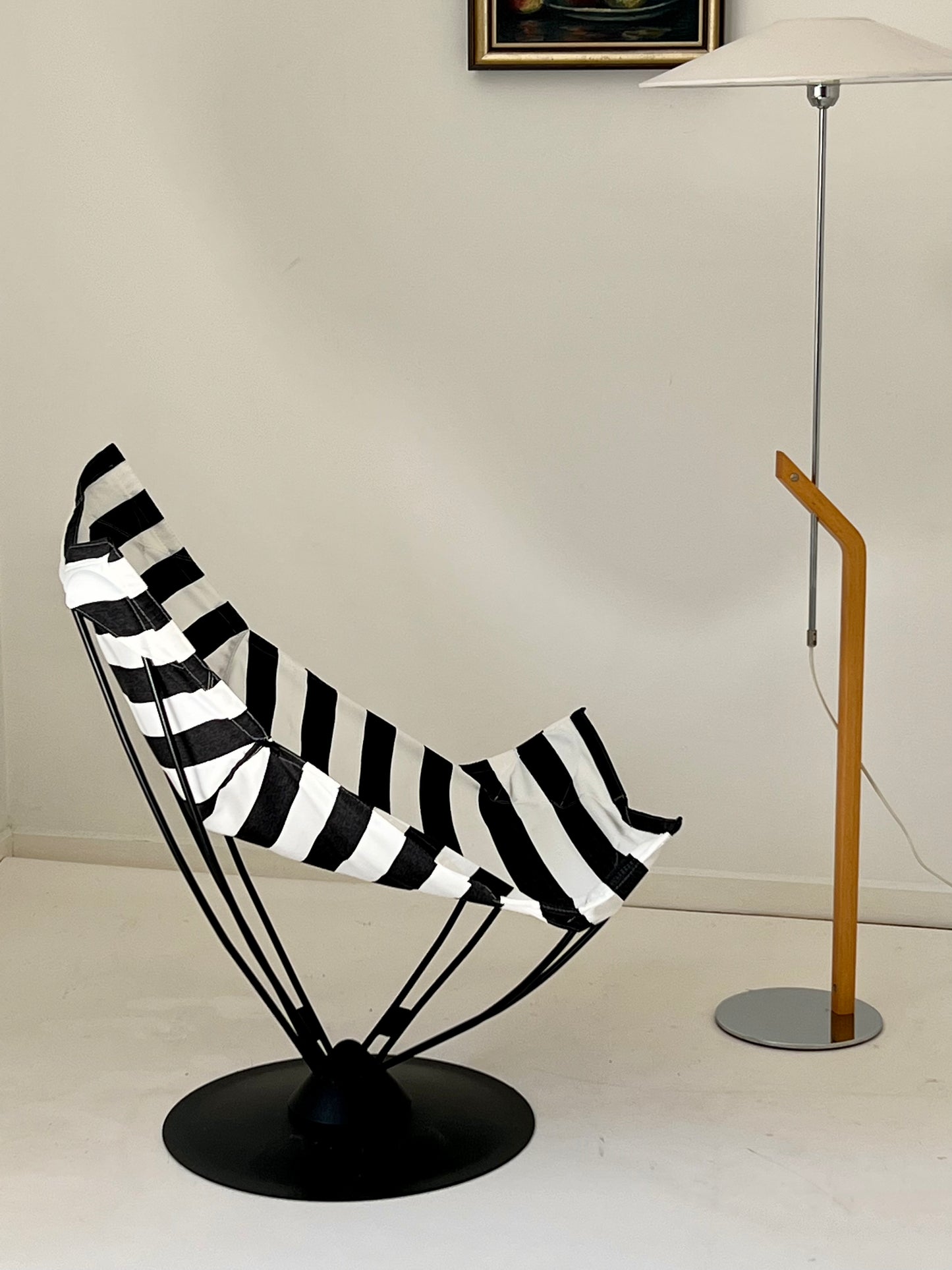 1970s IKEA Swivel Lounge Chair, Refurbished