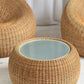 - Vintage Cane Coffee/Side Table - One Available