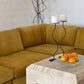 Large Yellow Velvet Vintage Modular Sofa