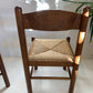 Vintage Timber Rush Dining Chairs - Eight Available