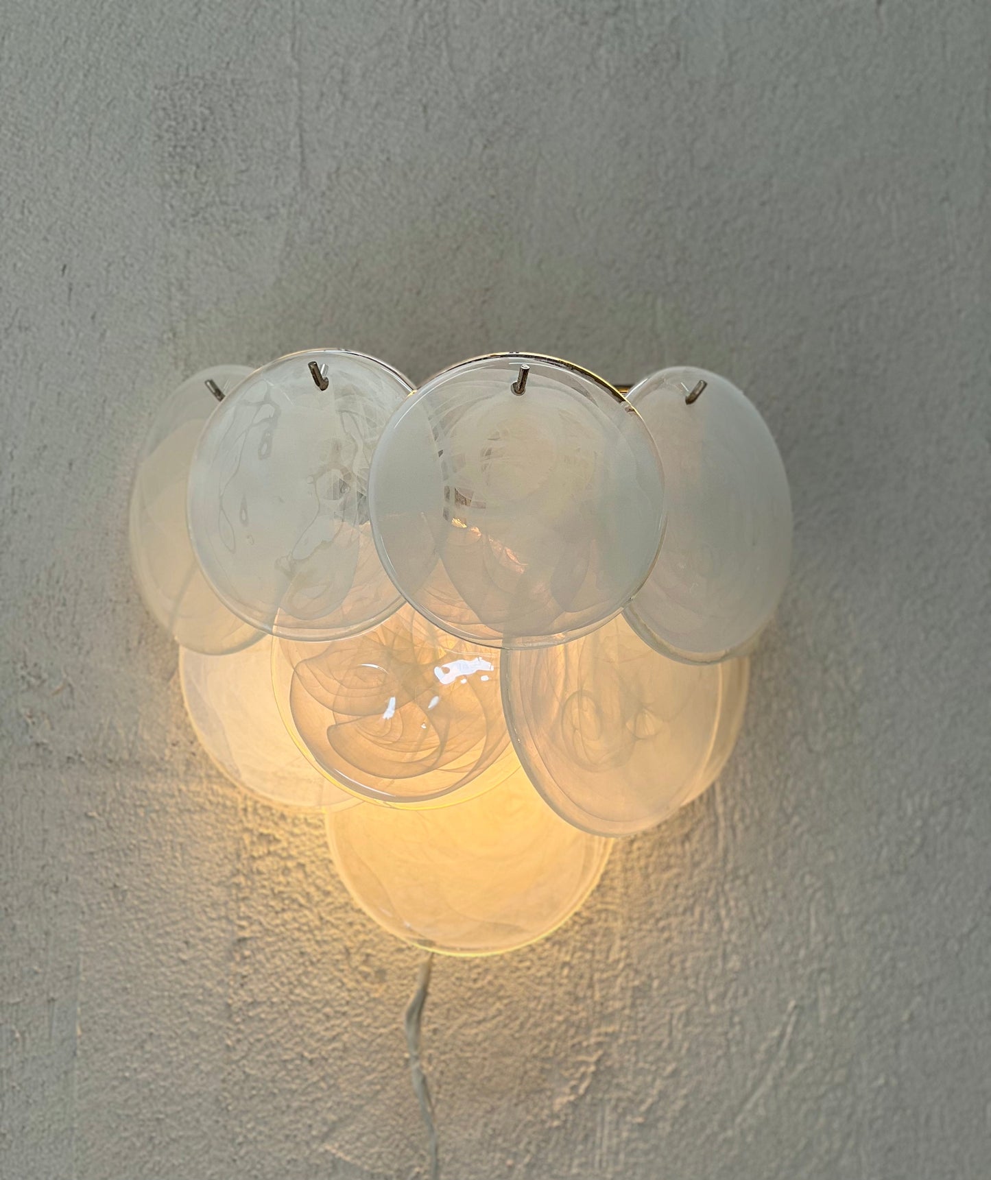 Murano Sconce - VISTOSTI WHITE - Two Available