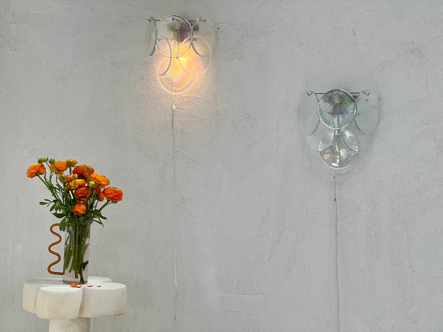 Murano Sconce - VISTOSTI IRIDESCENT- One Available