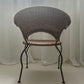 - Curvy Iron and Cane Armchair