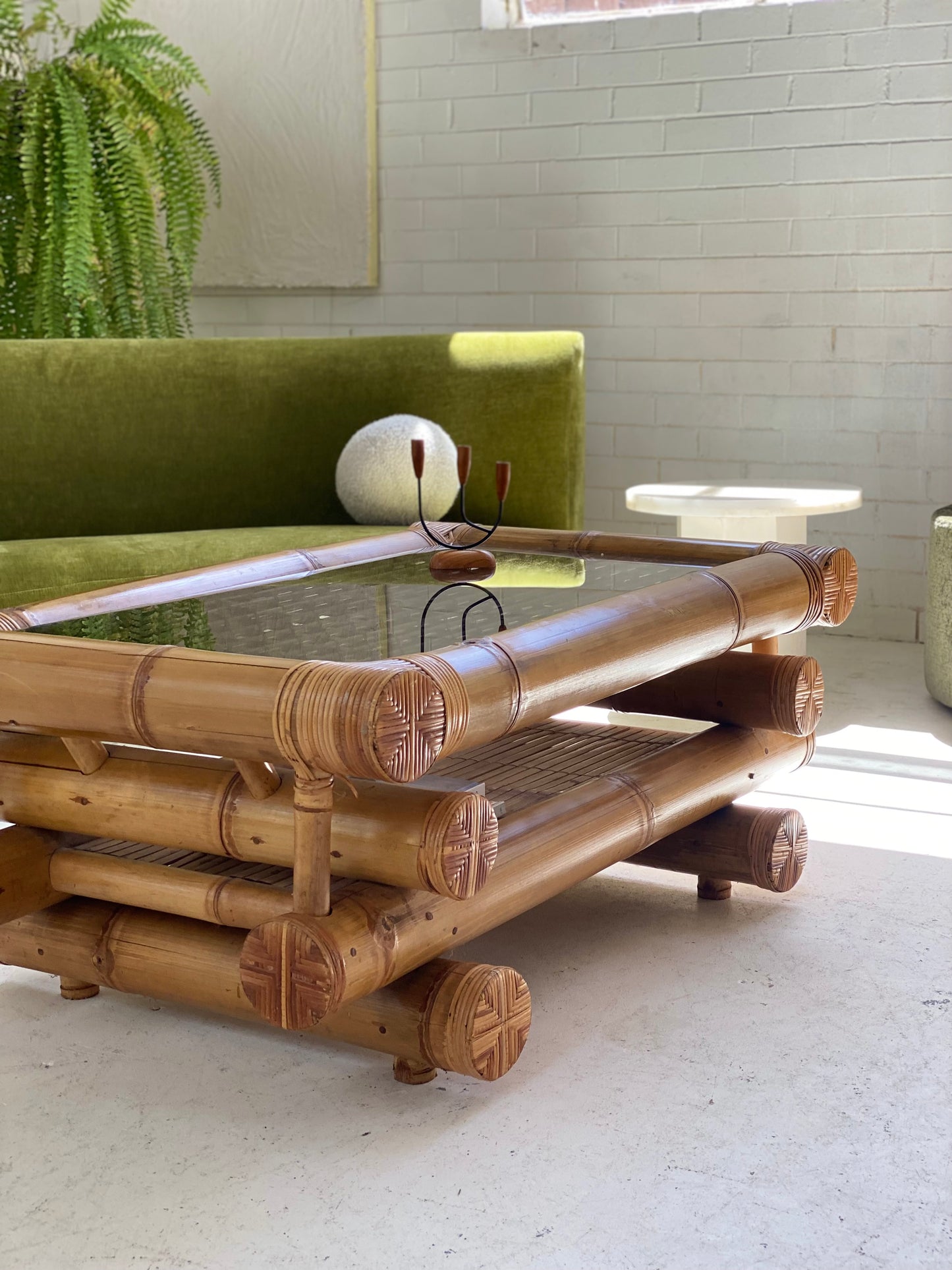 Large Bamboo Coffee Table