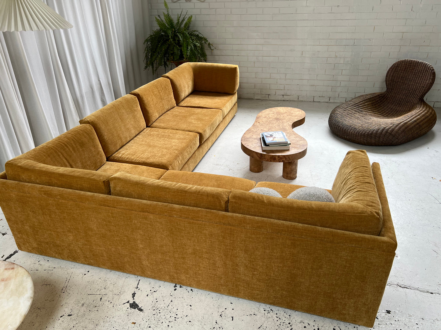 - Bespoke Mustard Modular Sofa Set