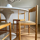 Vintage timber rush dining chairs