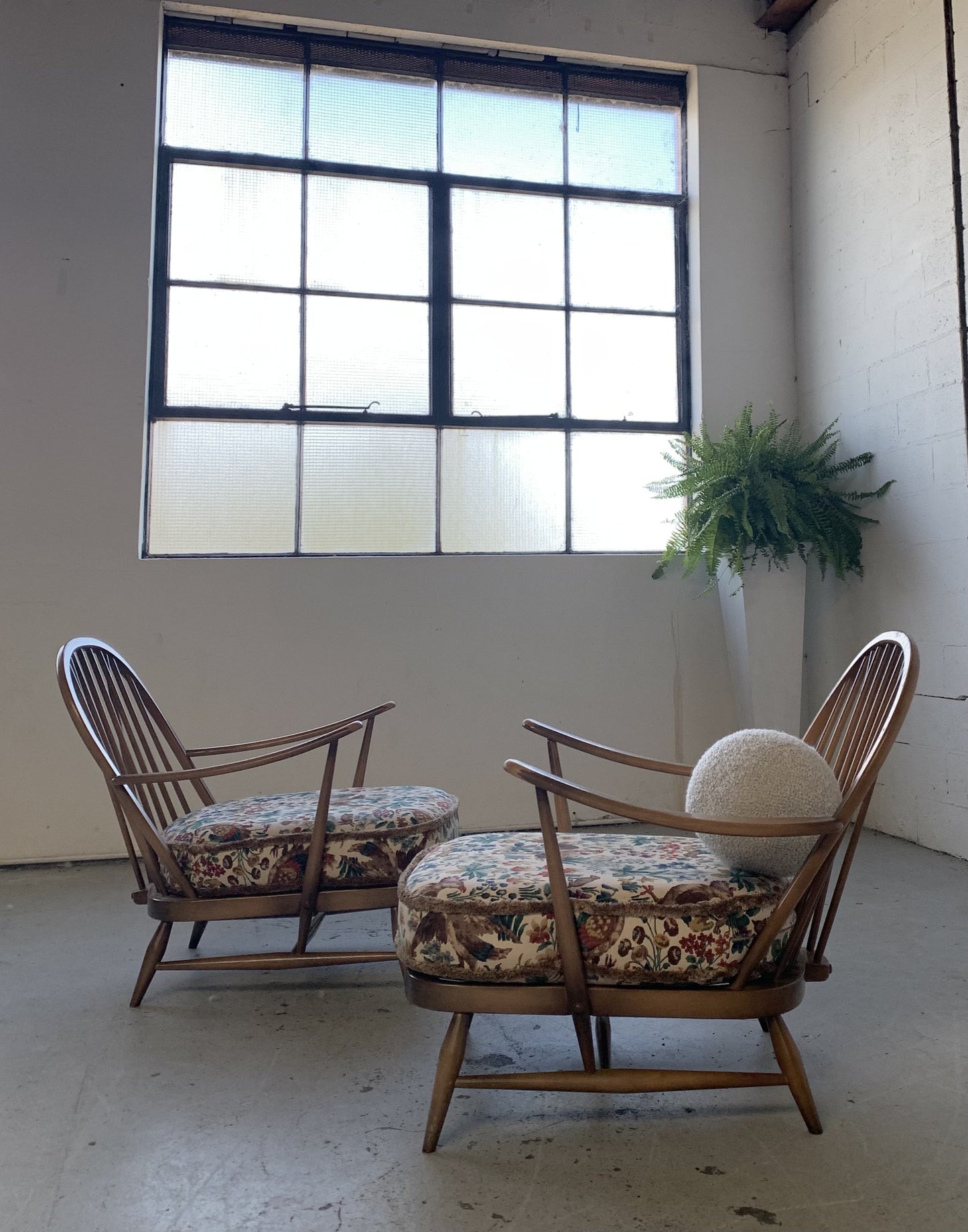 Elm Wood Armchair by Ercol, UK - One Left