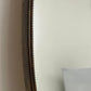 1950s Italian Brass Mirror - Beaded Shield