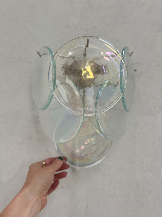 Murano Sconce - VISTOSTI IRIDESCENT- One Available