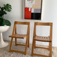 Original 1960’s Aldo Jacober and Pierangela d’Aniello “Trieste” Folding Chairs for Bazzani