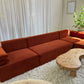- Copper Velvet Modular Sofa Set