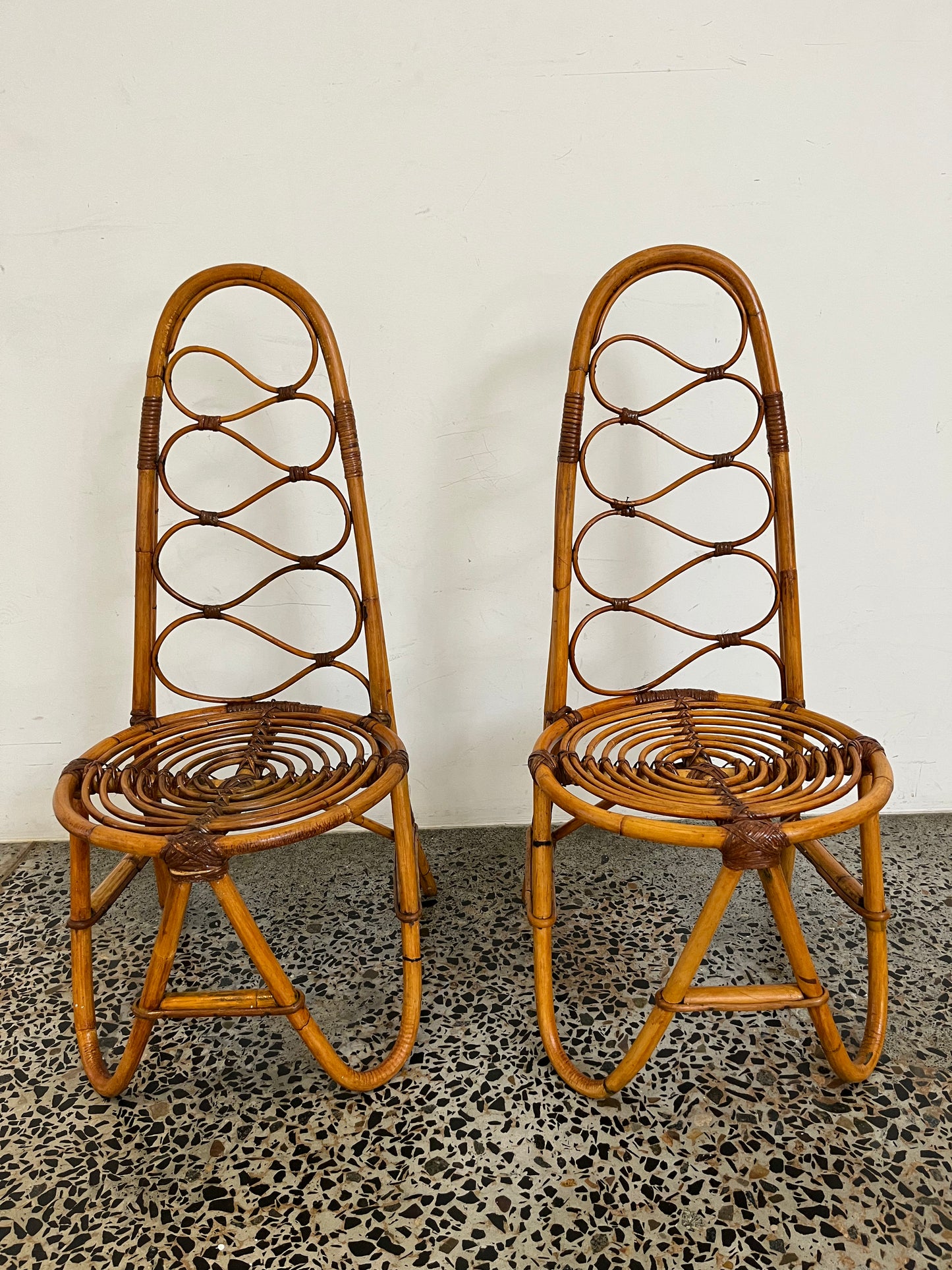 Italian 1960’s Bamboo Chair - One Available