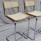 Set of Four Cesca Style Cane Bar Stools, made in Italy