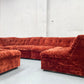 Vintage Velvet Modular Sofa - Seven Piece Set