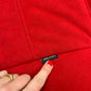 Vintage Ligne Roset Togo Fireside & Ottoman Set - Red Suede